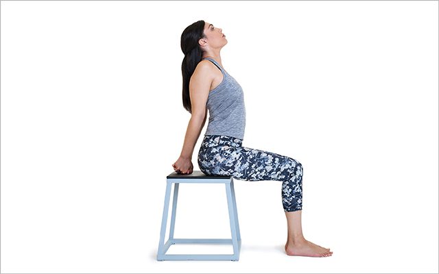 Seated Back Bend Pose