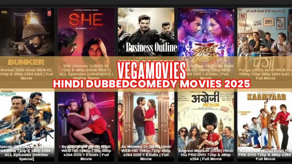 VegaMovies Hindi Dubbed Comedy Movies 2025