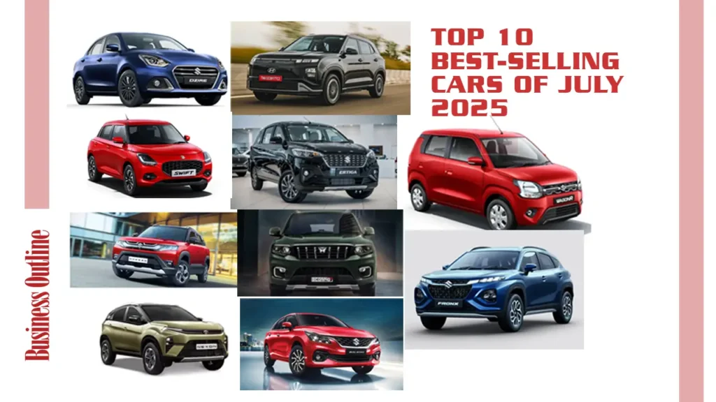 Top 10 best-selling cars of July 2025