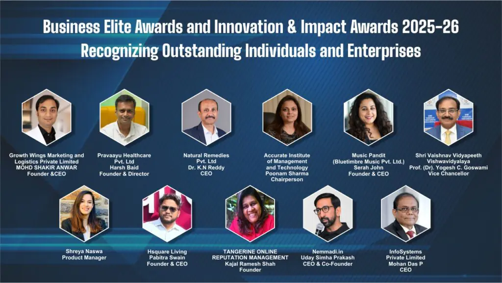 Business Elite Awards and Innovation & Impact Awards 2025-26 Recognizing Outstanding Individuals and Enterprises Business Outline Magazine introduces the Business Elite Awards and Innovation & Impact Awards 2025–26, an exclusive recognition platform honouring leaders and organisations that are setting new directions in the business world.