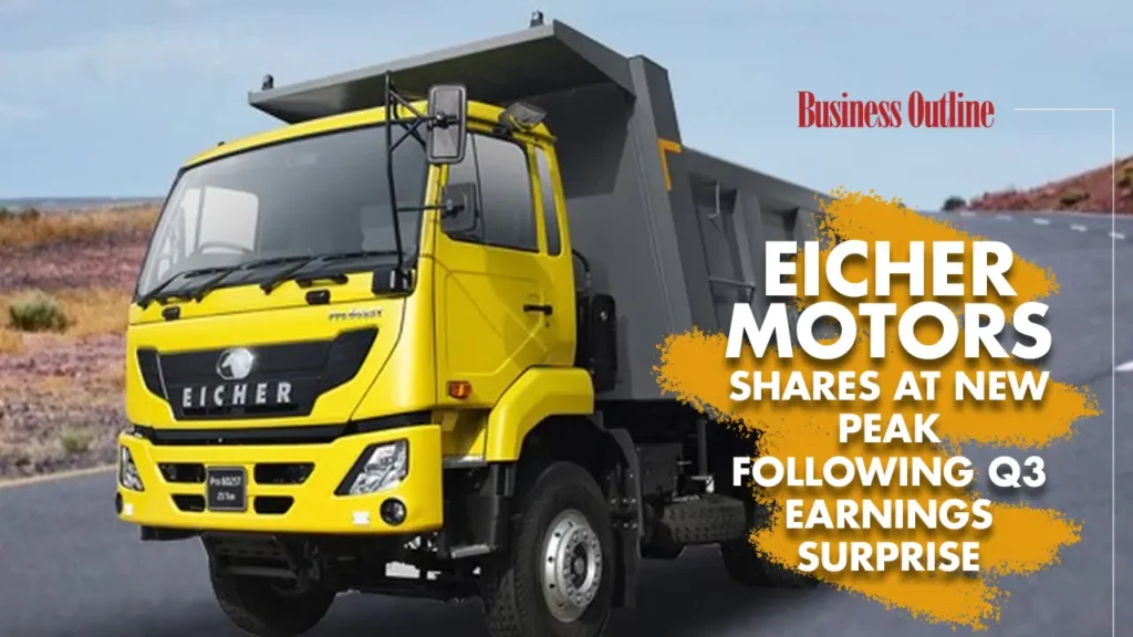 Eicher Motors Shares at New Peak Following Q3 Earnings Surprise Eicher Motors Shares at New Peak Following Q3 Earnings Surprise